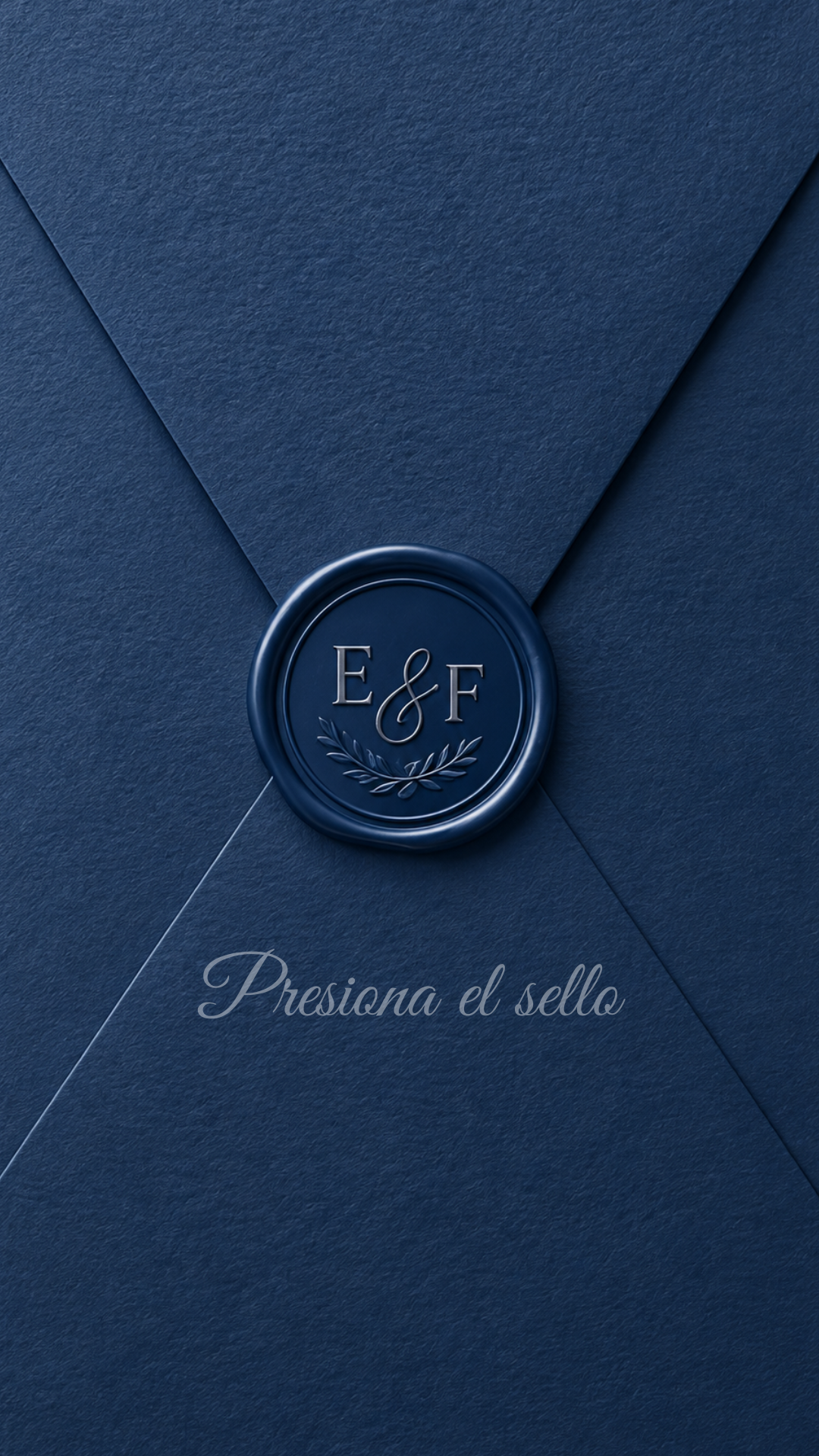 Sobre cerrado de la invitación de boda